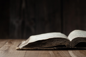 Image of an old Holy Bible